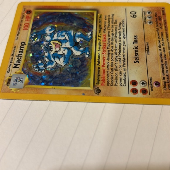 Pokémon 1st Edition Machamp hologram card. - Picture 5 of 6